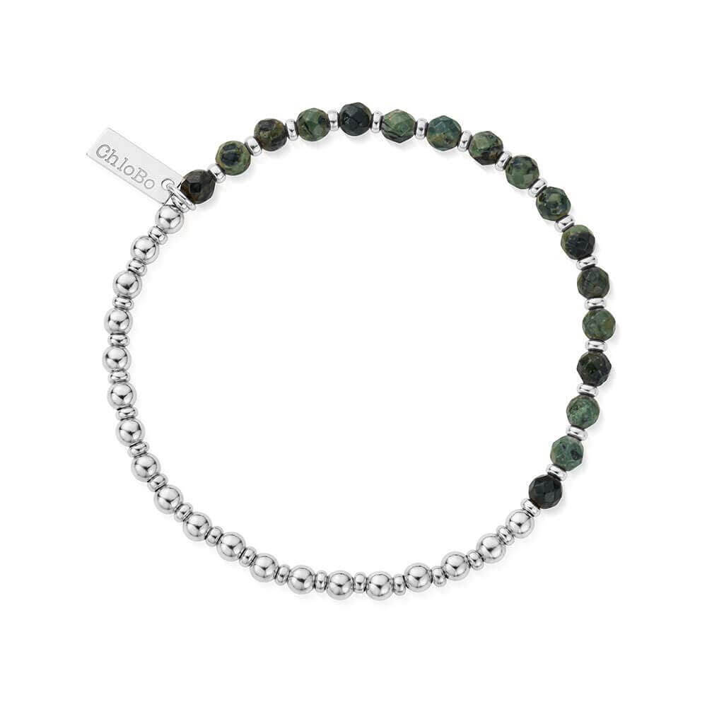 ChloBo 925 Sterling Silver Men's Kambaba Jasper Half and Half Bracelet - MococoChloBoSBKJRBM9504743982513Bracelets