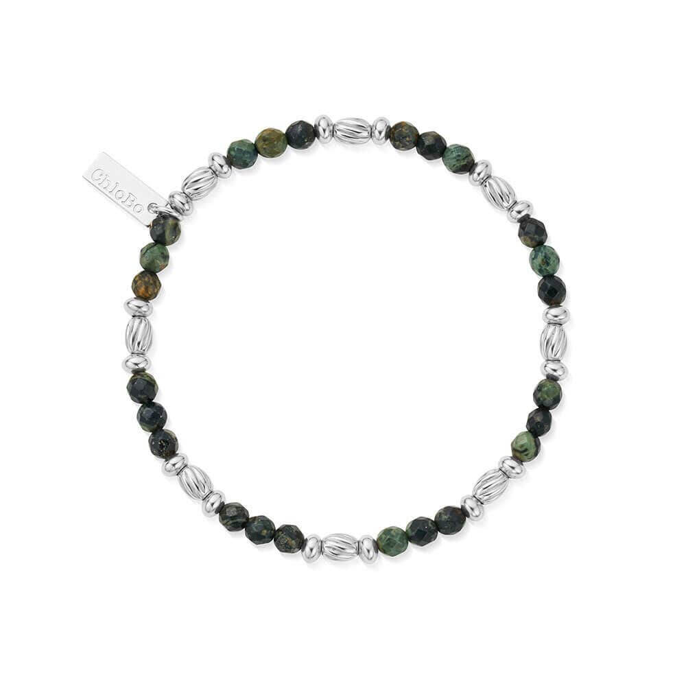 ChloBo 925 Sterling Silver Men's Kambaba Jasper Twisted Rice Bracelet - MococoChloBoSBKJTOM9504133329911Bracelets