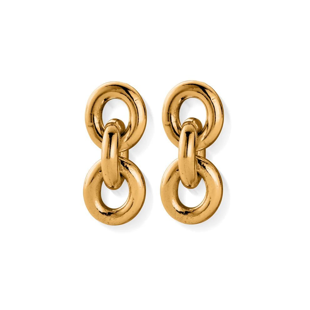 ChloBo Gold Anchor Chain 3 Link Earrings - MococoChloBoCC-G-ER-7-S19501915954590Earrings