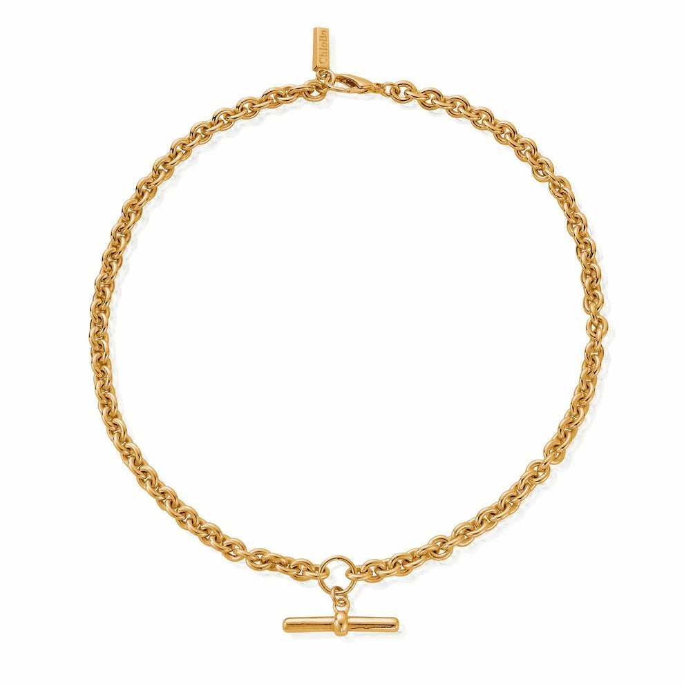 ChloBo Gold Anchor Chain T-Bar Necklace - MococoChloBoCC-G-NE-24-S19507446286834Necklaces