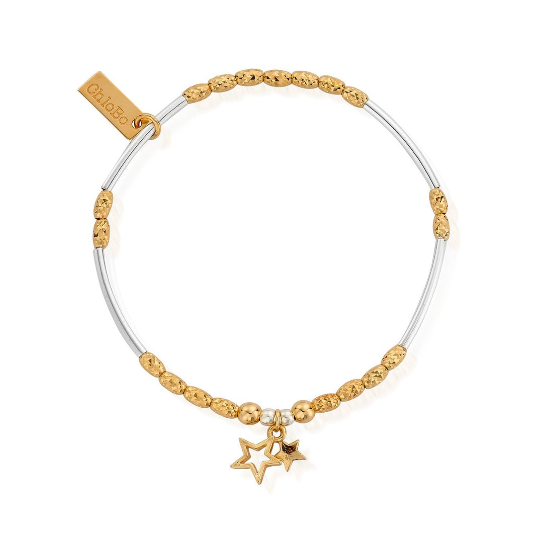 ChloBo Gold and Silver Double Star Bracelet - MococoChloBoGMBMNSR11280784862040670Bracelets