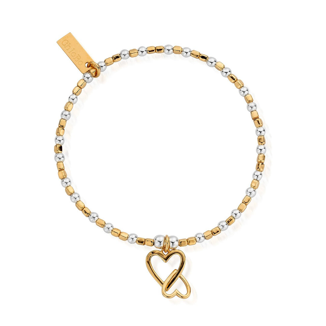 ChloBo Gold and Silver Interlocking Love Heart Bracelet - MococoChloBoGMBCFB10690784862039070Bracelets