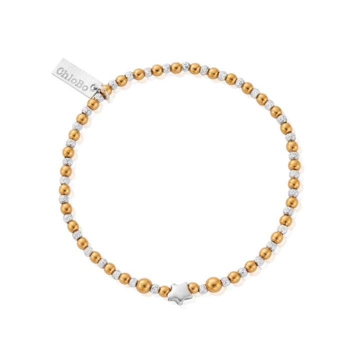 ChloBo Gold and Silver Mixed Metal Inset Star Bracelet - MococoChloBoGMBSTAR9501829331975Bracelets