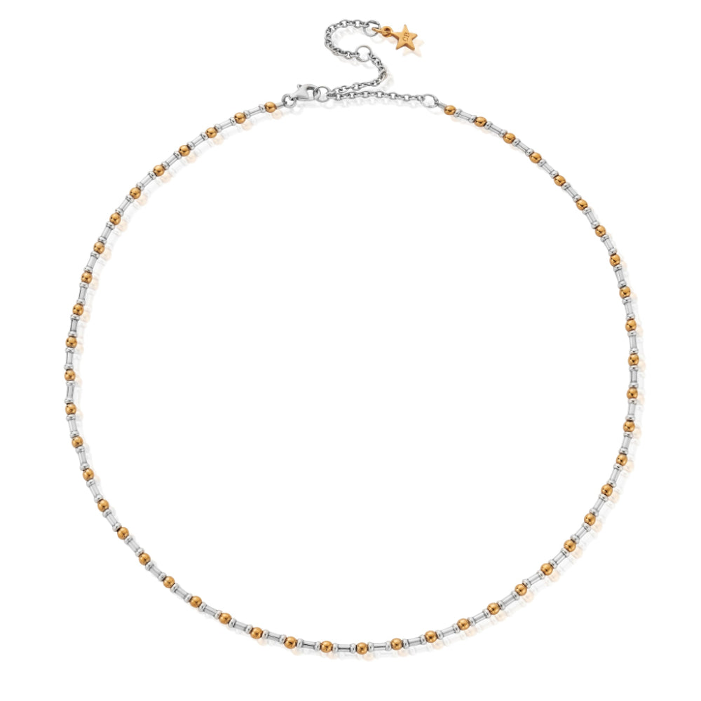 ChloBo Gold and Silver Mixed Metal Rhythm of Water Necklace Image 1