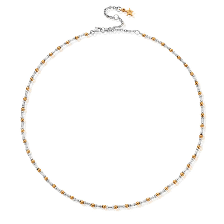 ChloBo Gold and Silver Mixed Metal Rhythm of Water Necklace Image 1