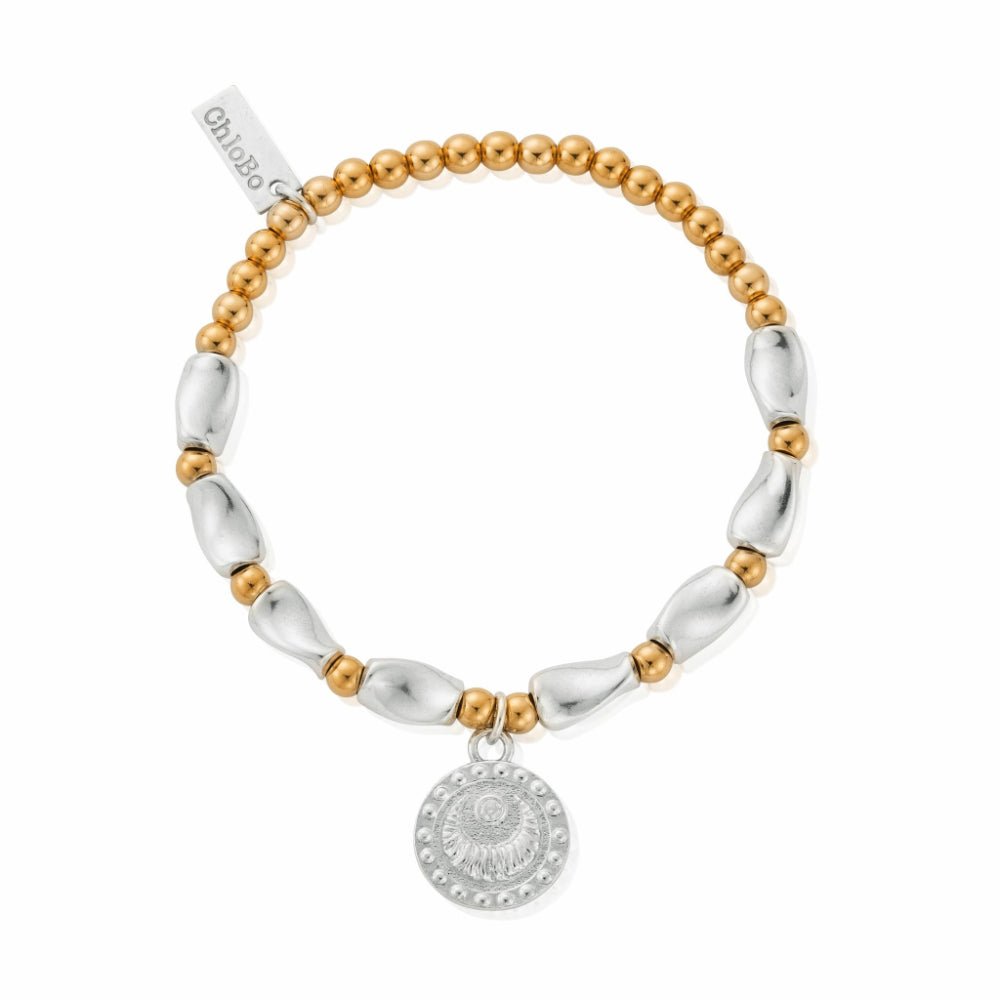 ChloBo Gold and Silver Mixed Metal Rising Woman Bracelet - MococoChloBoGMBLTB34589509736118832Bracelets