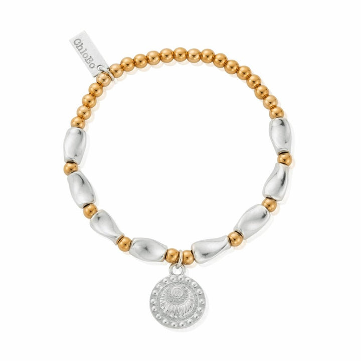 ChloBo Gold and Silver Mixed Metal Rising Woman Bracelet - MococoChloBoGMBLTB34589509736118832Bracelets