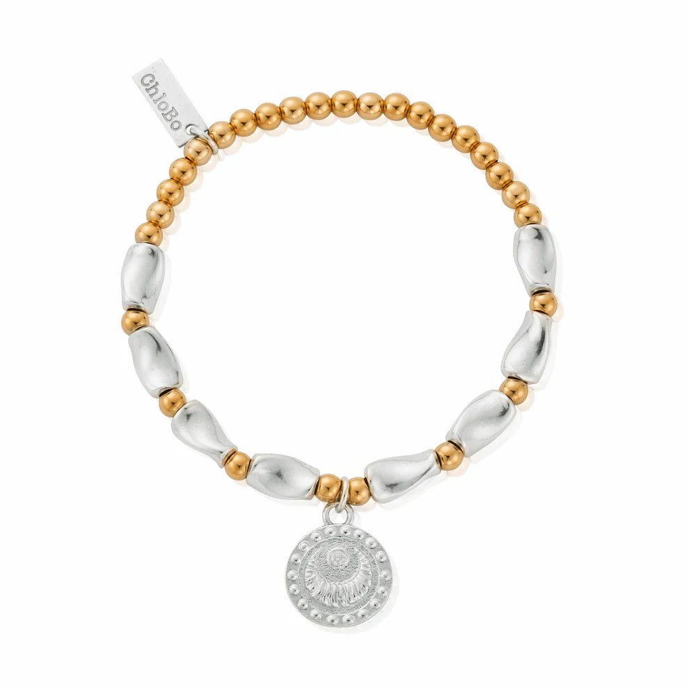 ChloBo Gold and Silver Mixed Metal Rising Woman Bracelet - MococoChloBoGMBLTB34589509736118832Bracelet