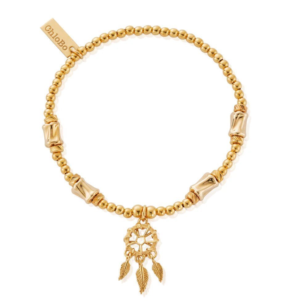ChloBo Gold Charm Chunky Twist Dream Catcher Bracelet - MococoChloBoGBCCCT32919509149777176Bracelets