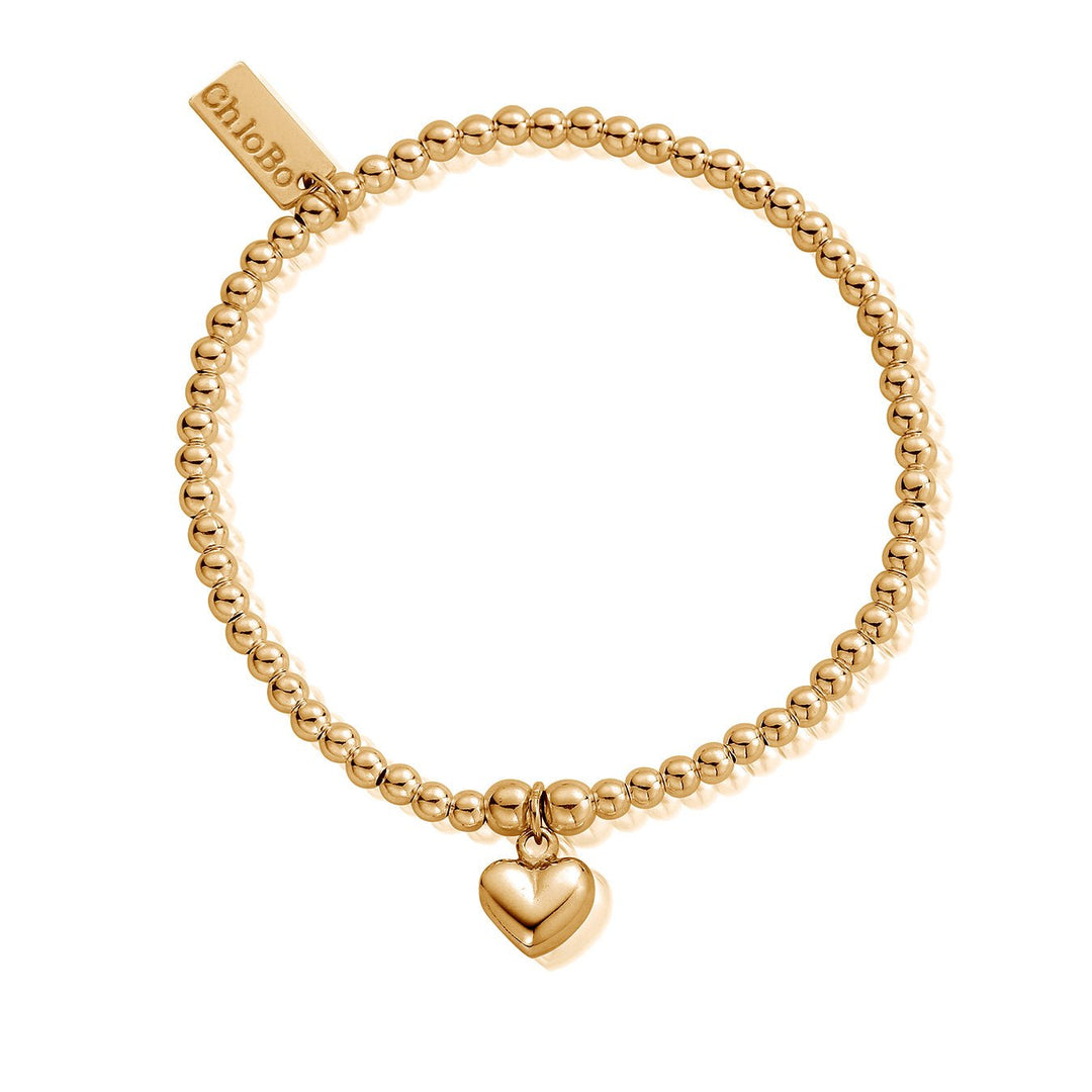 ChloBo Gold Cute Charm Puffed Heart Bracelet - MococoChloBoGBCC0670784862040151Bracelets