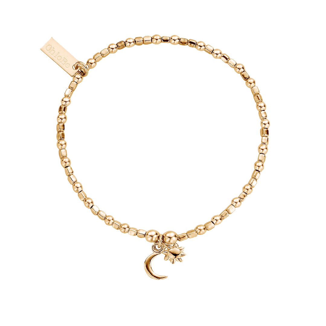 ChloBo Gold Dainty Moon and Sun Bracelet - MococoChloBoGBCFB10970784862039841Bracelets