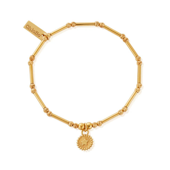 ChloBo Gold Dainty Moon Cut Star Bracelet - MococoChloBoGBMCTN34579503729216956Bracelets