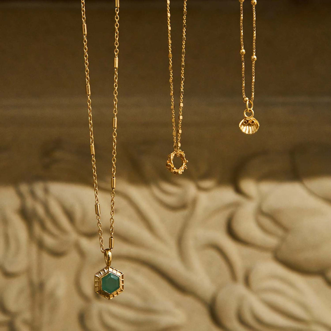 ChloBo Gold Delicate Cube Chain Wisteria Necklace - MococoChloBoGNDC34239502164748572Necklaces