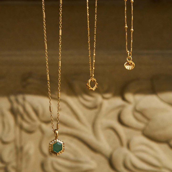 ChloBo Gold Delicate Cube Chain Wisteria Necklace - MococoChloBoGNDC34239502164748572Necklaces