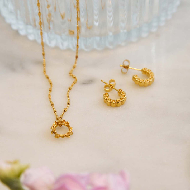 ChloBo Gold Delicate Cube Chain Wisteria Necklace - MococoChloBoGNDC34239502164748572Necklaces