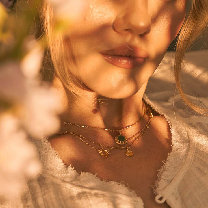 ChloBo Gold Delicate Cube Chain Wisteria Necklace - MococoChloBoGNDC34239502164748572Necklaces