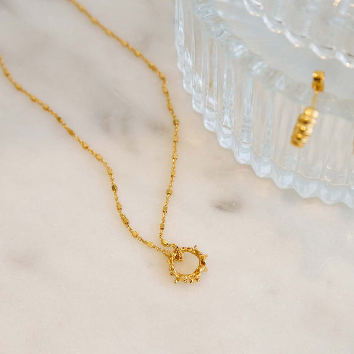 ChloBo Gold Delicate Cube Chain Wisteria Necklace - MococoChloBoGNDC34239502164748572Necklaces