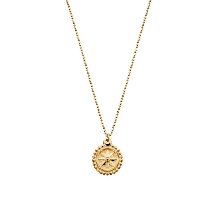 Chlobo Gold Diamond Cut Chain Bobble Compass Necklace - MococoChloBoGCDC232339504342955772Necklaces
