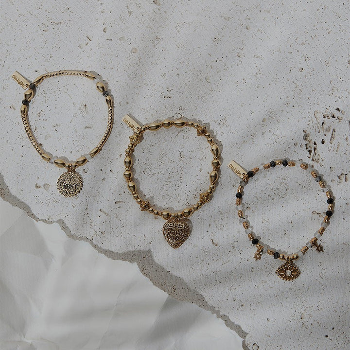 ChloBo Gold Divine Goddess Black Quartz Bracelet - MococoChloBoGBBRQHN34539507728936228Bracelets
