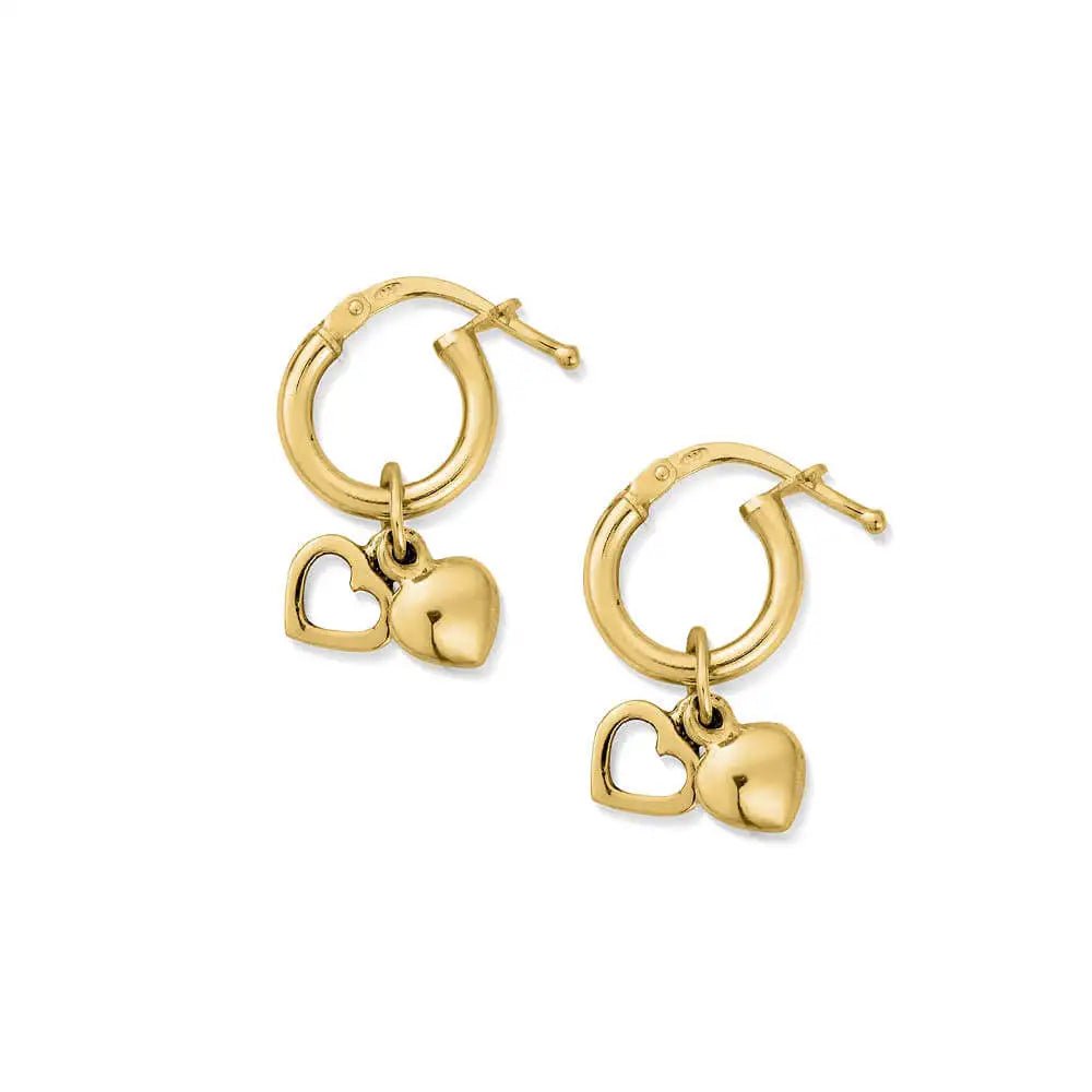ChloBo Gold Double Heart Hoops - MococoChloBoGEH10680754169352158Earrings