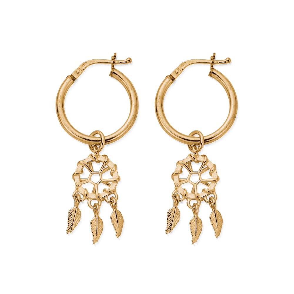Chlobo Gold Dream Catcher Hoop Earrings - MococoChloBoGEH32919506329942461Earrings