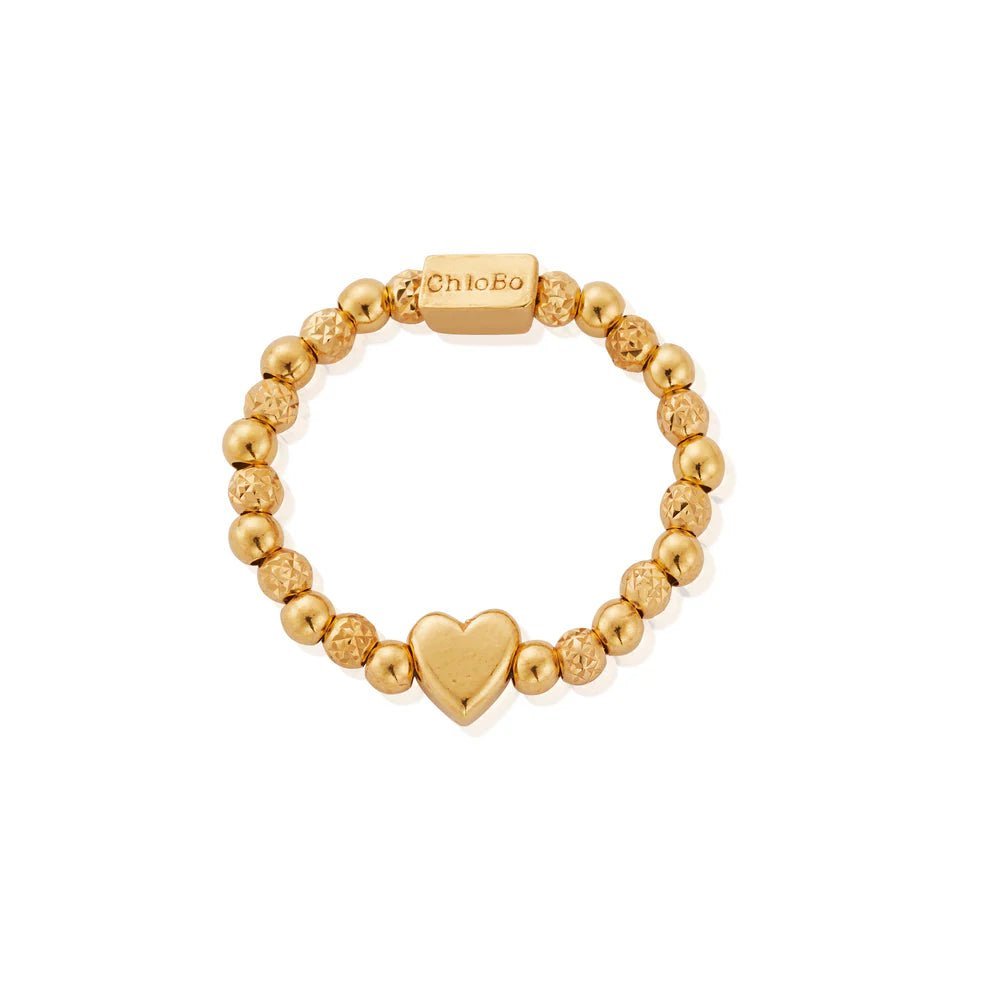 ChloBo Gold Inset Heart Ring - MococoChloBoGR1HEART9505142177937Rings