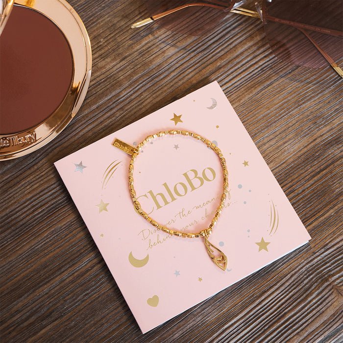 Chlobo Gold Interlocking Angel Wing and Heart Bracelet - MococoChloBoGBCFR32399502166352432Bracelets
