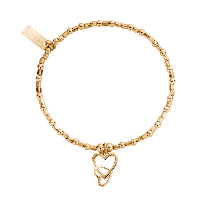 ChloBo Gold Interlocking Love Heart Bracelet - MococoChloBoGBCFB10690784862039827Bracelets