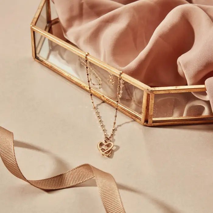 Chlobo Gold Interlocking Love Heart Necklace - MococoChloBoGNDC10699508156955652Necklaces