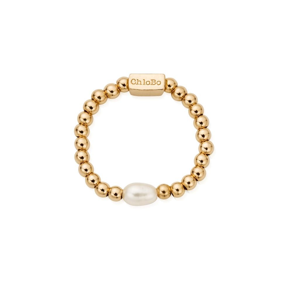 Chlobo Gold Mini Pearl Ring - MococoChloBoGR2RP9507871644179Rings
