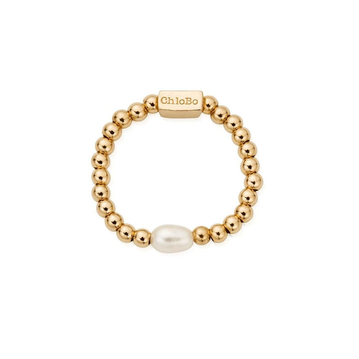 Chlobo Gold Mini Pearl Ring - MococoChloBoGR2RP9507871644179Rings