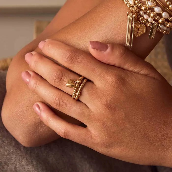 ChloBo Gold Mini Puffed Heart Ring - MococoChloBoGRM10670784862040267Rings
