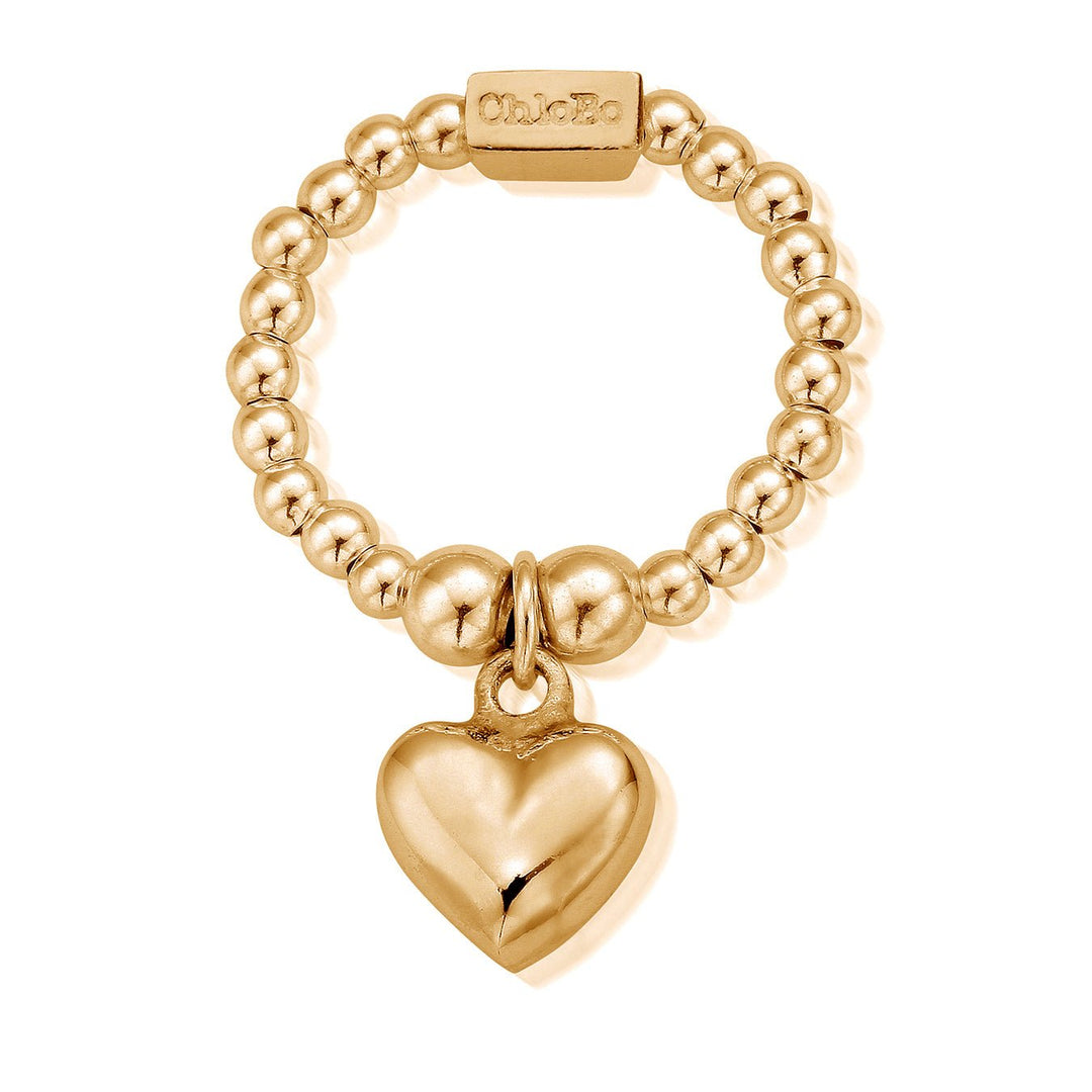 ChloBo Gold Mini Puffed Heart Ring - MococoChloBoGRM10670784862040267Rings