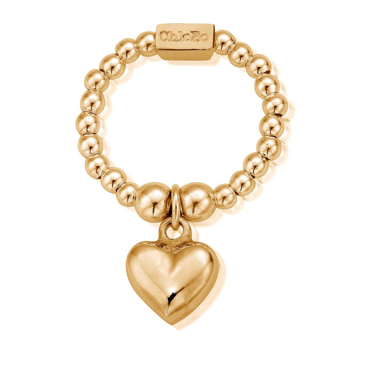 ChloBo Gold Mini Puffed Heart Ring - MococoChloBoGRM10670784862040267Rings