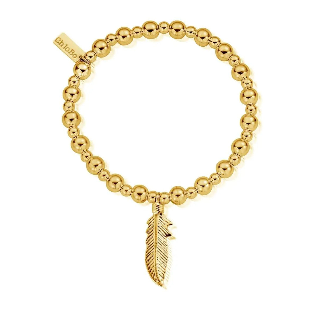 ChloBo Gold Mini Small Ball feather Bracelet - MococoChloBoGBMSB7200754169351915Bracelets