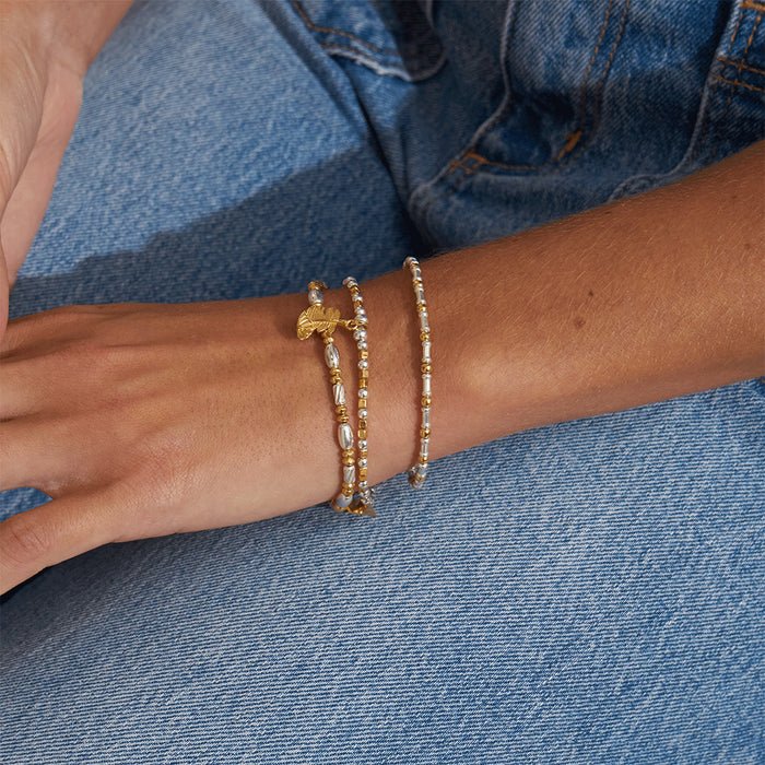 ChloBo Gold Mixed Curved Feather Bracelet - MococoChloBoGMBCFB25670754169355968Bracelets