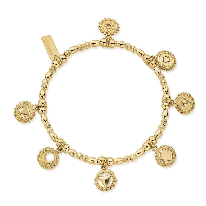 ChloBo Gold Positive Vibes Bracelet Image 1