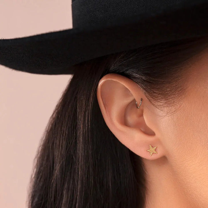 ChloBo Gold Sparkle Star Earrings - MococoChloBoGEST30970754169355579Earrings