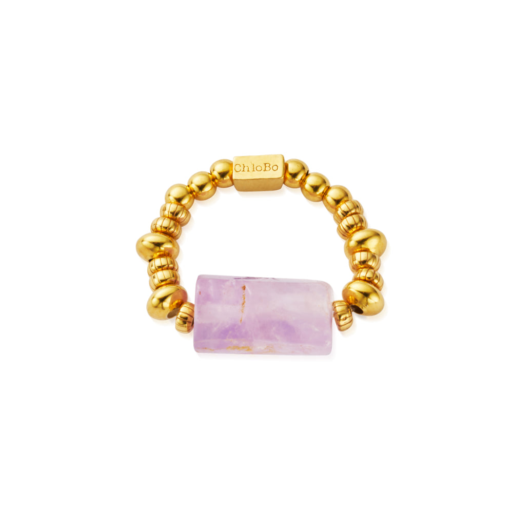 Chlobo Gold Spirit Stone Calming Ring image