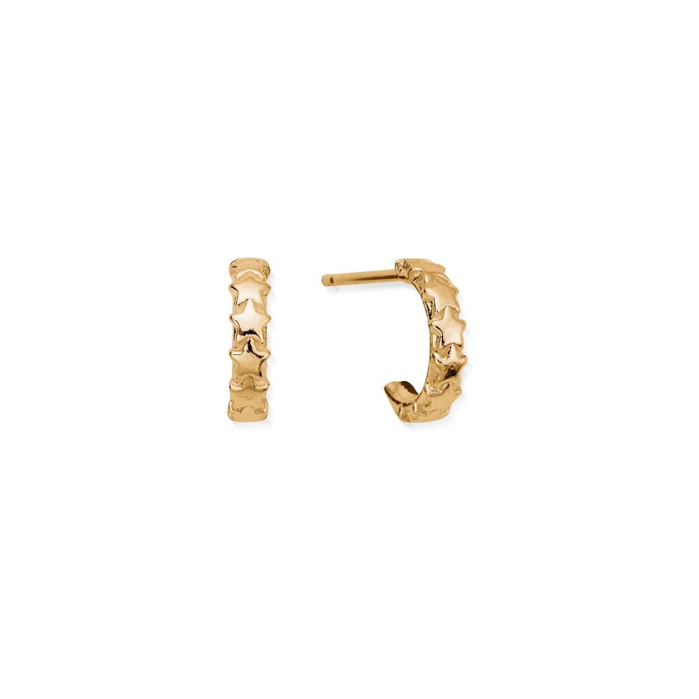 Chlobo Gold Tiny Star Huggie Hoop Earrings - MococoChloBoGEH33219506428916110Earrings
