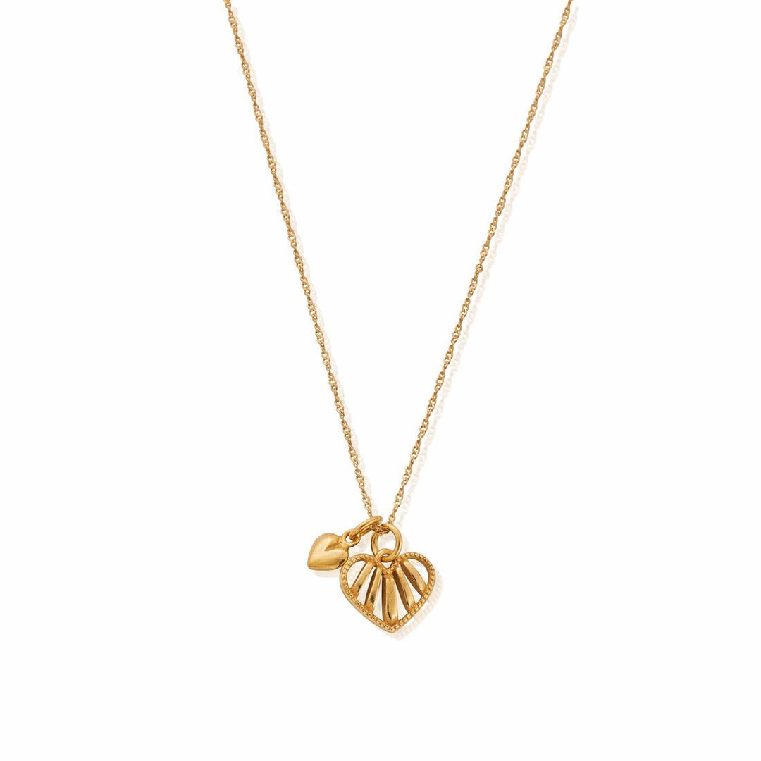 ChloBo Gold Tiny Twisted Rope Chain Loving Hearts Necklace - MococoChloBoGNTRC334540149506296199677Necklaces