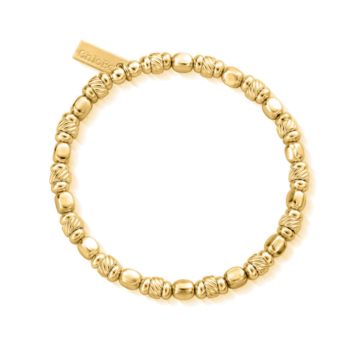 ChloBo Gold Twisted Filler Cube Bracelet - MococoChloBoGBTCUBE0754169351977Bracelets