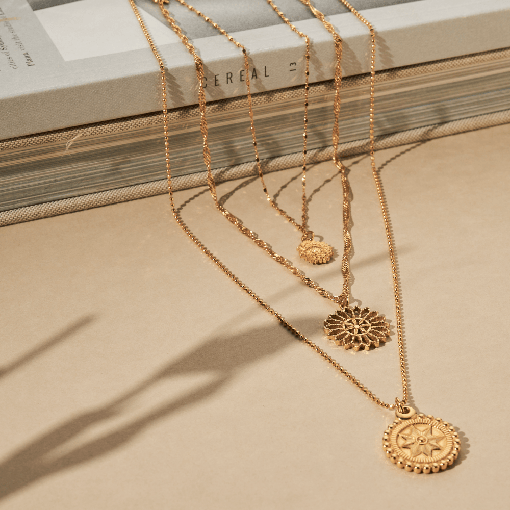 Chlobo Gold Twisted Rope Chain Flower Mandala Necklace - MococoChloBoGNTR32799503616834522Necklaces