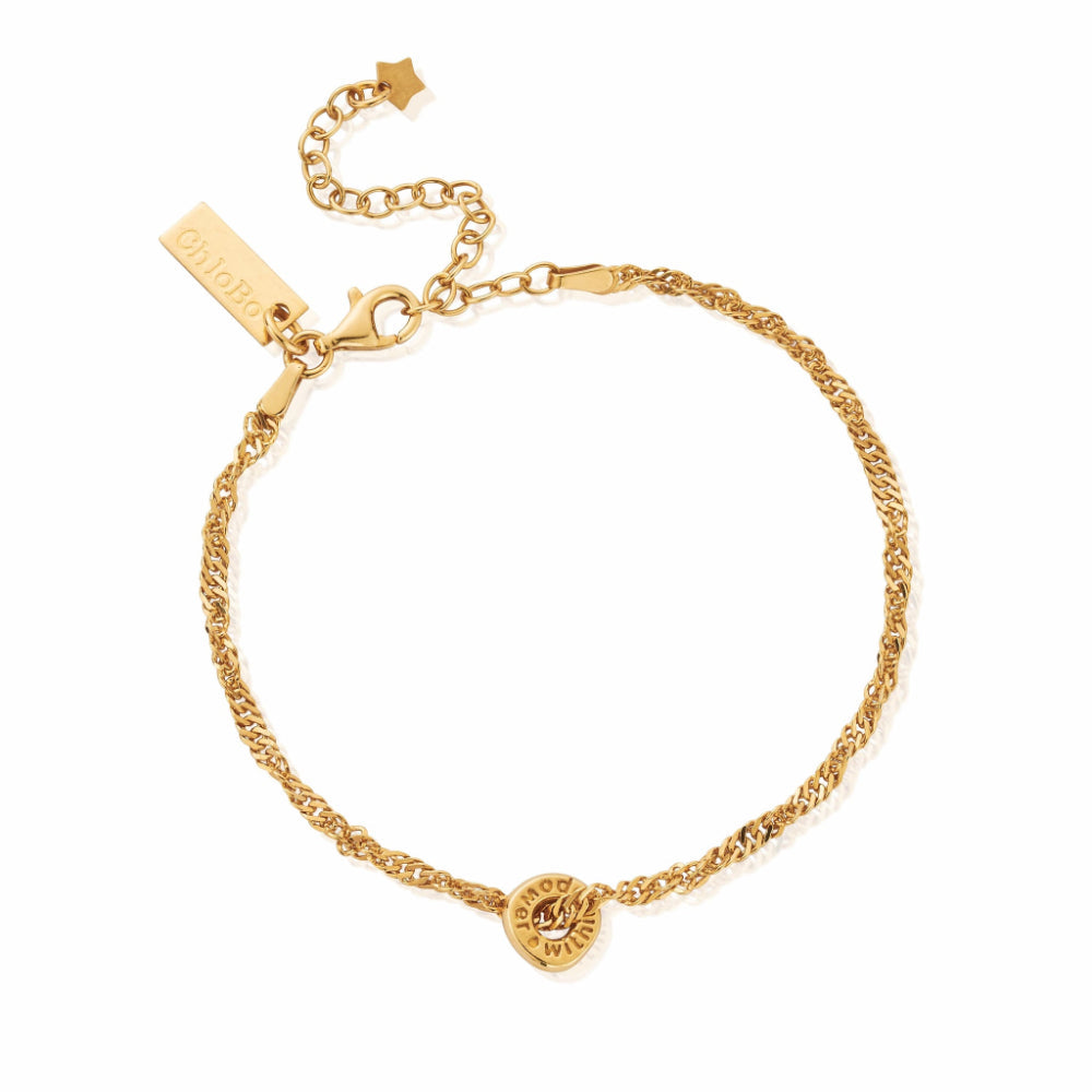 ChloBo Gold Twisted Rope Power Within Bracelet Image 1
