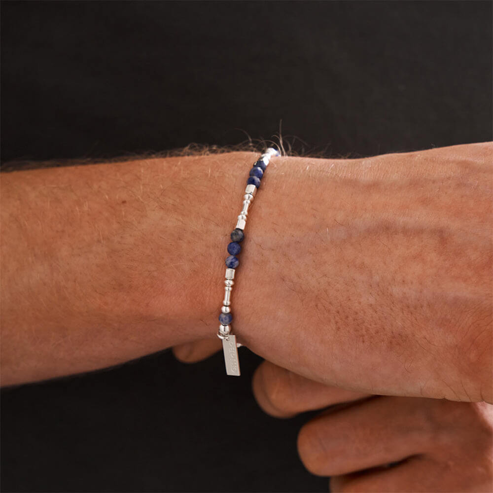ChloBo Men's Sodalite Barbell Bracelet - MococoChloBoSBSDBM9501451438738Bracelets