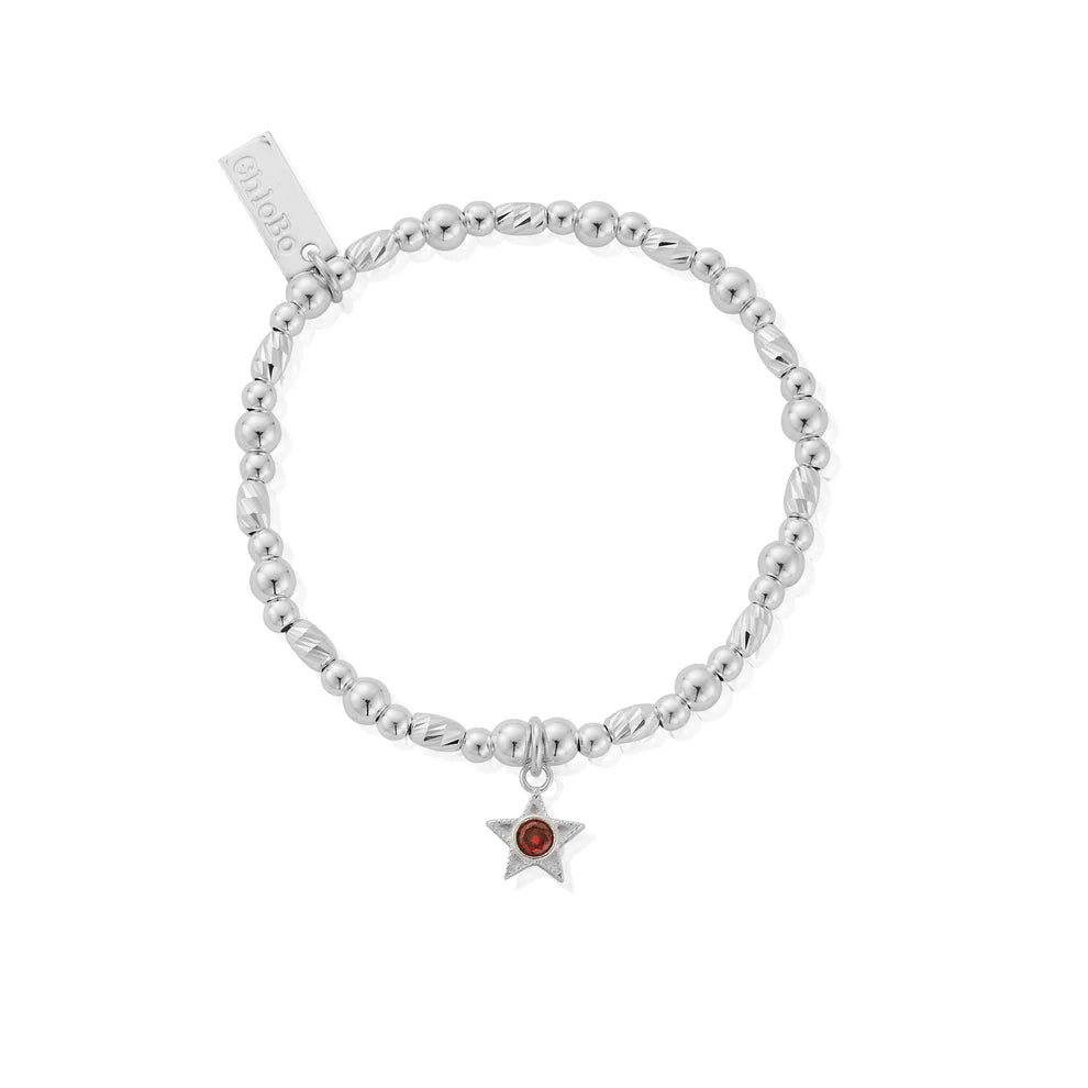 ChloBo Red Garnet January Birthstone Children’s Bracelet - MococoChloBoCSBBCB34809506725543897Bracelets