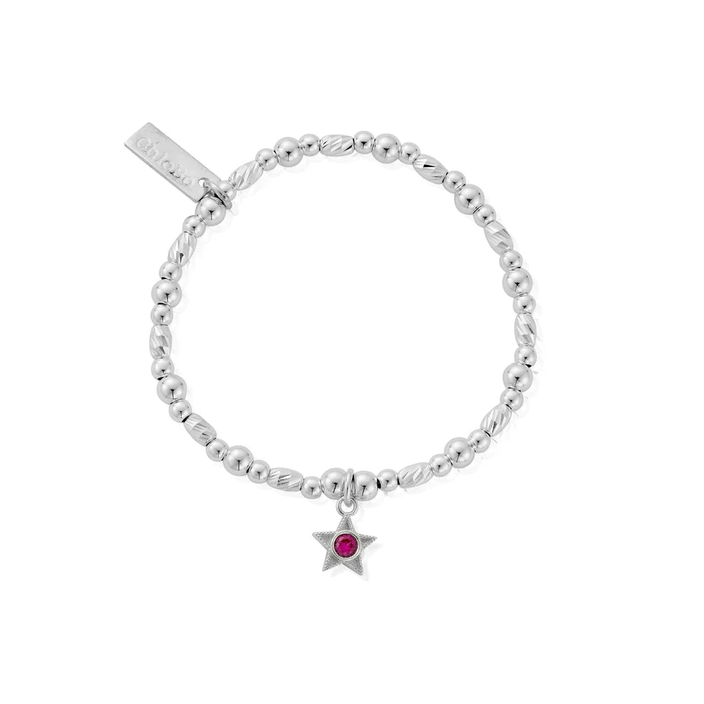 ChloBo Ruby Red July Birthstone Children’s Bracelet - MococoChloBoCSBBCB34929504163795496Bracelet