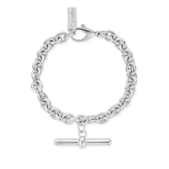 ChloBo Silver Anchor Chain T-Bar Bracelet - MococoChloBoCC-S-BR-18-S19503523137419Bracelets
