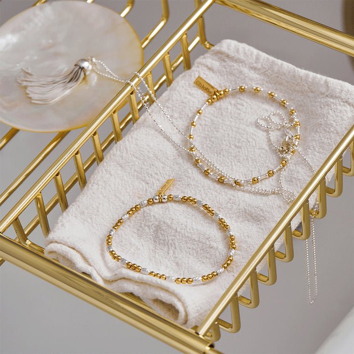 Chlobo Silver and Gold Dainty Sparkle Bracelet - MococoChloBoGMBDSP9507932921126Bracelets
