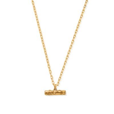 ChloBo Silver and Gold Light Anchor Chain Solstice T - Bar Necklace - MococoChloBoGNLAC35539506799437412Necklace